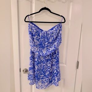 Purple & White Pattern Dress | Express | Large